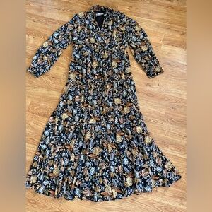 Lucky Brand Fall Autumn Maxi Dress M